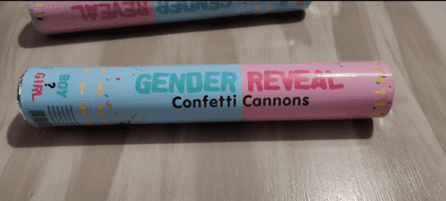 Canon a Confettis Gender Reveal Fumigène 2 Bleu 2 Rose photo review