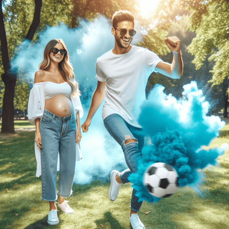 Gender reveal Party avec Ballon de Foot